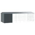 vidaXL Klietka pre vtákov Antracit 860 x 310 x 247 cm Pozinkovaná oceľ