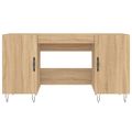 vidaXL Stôl dub somoma 140x50x75 cm kompozitné drevo