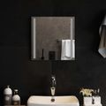 vidaXL Zrkadlo do kúpeľne s LED Priehľadná 40 x 40 cm tvrdené sklo