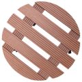 vidaXL Podstavce pod kvetináč 4 ks hnedé Ø30x7,5 cm WPC
