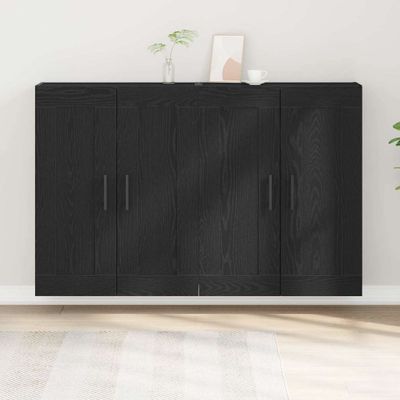 vidaXL Závesná skrinka Nástenný 2 pcs Staré drevo 69,5 x 34 x 90 cm