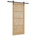 vidaXL Posuvné dvere ORKDAL 86 x 198,5 cm Borovicový masív Prírodná