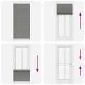 vidaXL plisovaná roleta antracitová 100x200 cm Šírka látky 99,4 cm