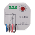 Časové relé F&F PO-406 230V, 10A, na oneskorené vypnutie, do krabice