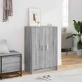 vidaXL Botník sivý dub sonoma 60x35x92 cm spracované drevo