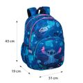 Školská taška Rider 43 cm Stitch Blue