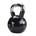Kettlebell s chrómovaným úchopom HMS KTC20, 20 kg, čierny