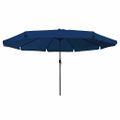 vidaXL Záhradný slnečník 394 x 394 x 248 cm Polyester a oceľ Azurblue