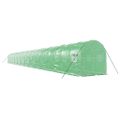 vidaXL Fóliovník s oceľovým rámom zelený 48 m² 24x2x2 m