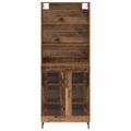 vidaXL Highboard 2 ks Staré drevo 69,5 x 32,5 x 180 cm
