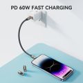 BWOO Lanyard kábel USB-C - USB-C 0,3m 60W s popruhom