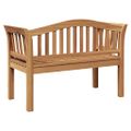 vidaXL lavička Hnedá 120 x 53,5 x 85 cm Tíkový masív