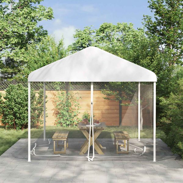 vidaXL Moskytiéra na altánok 220 mesh Biela 4,5 x 3 x 2 m Polyester