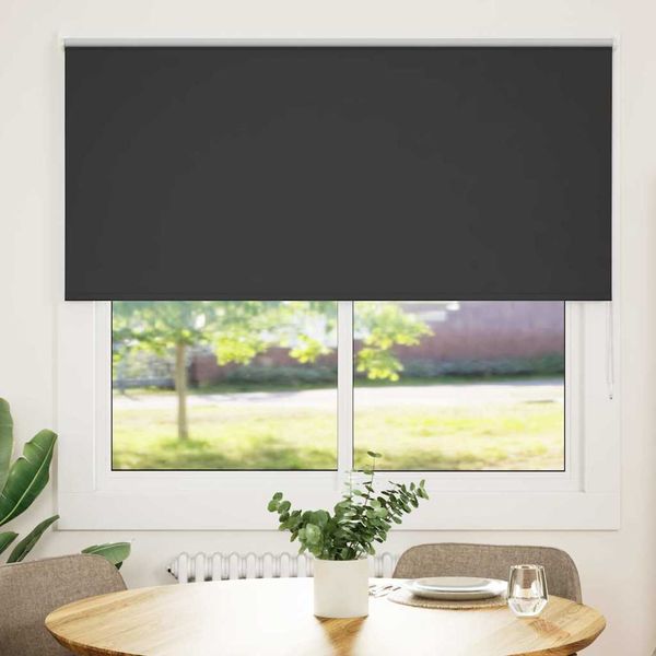 vidaXL roleta Blackout Black 155x130 cm Šírka látky 151,6 cm Polyester