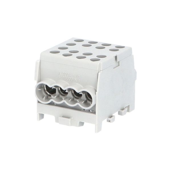 Svorkovnica rozbočovacia HLAK 35-1/6 M2 GR, 125A, 1pól., AL/CU, IP20, sivá, na DIN /2080183