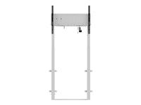 Elektrický zdvih - pre plochý panel - biela - veľkosť obrazovky: 55"-105" - montážne rozhranie: až 800 x 600 mm - podlahové prevedenie, montáž na stenu