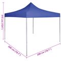 vidaXL Párty stan 200 x 200 x 315 cm Modrá Oxfordská látka