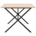 vidaXL Jedálenský stolík v tvare X 200x100x75 cm borovica a oceľ