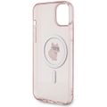 Puzdro Karl Lagerfeld pre iPhone 15 Plus 6,7" KLHMP15MHFCCNOP ružové HC Magsafe IML C