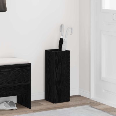 vidaXL Stojan na slnečník s úložiskom Čierny dub 20 x 20 x 55,5 cm