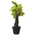 vidaXL Umelý bonsaj, cyprus s kvetináčom 70 cm, zelený