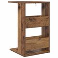 vidaXL Bočný stôl Staré drevo 40 x 35 x 60,5 cm Kompozitné drevo