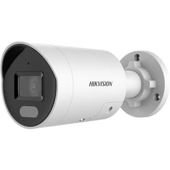 Hikvision 4MPix IP Bullet Hybrid ColorVu AcuSense kamera; WDR 130dB, mikrofón, IP67, blikač