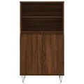 vidaXL Vysoká skrinka hnedý dub 60x36x110 cm spracované drevo