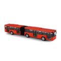 Kovový kĺbový autobus červený Bratislava/ČB 18 cm