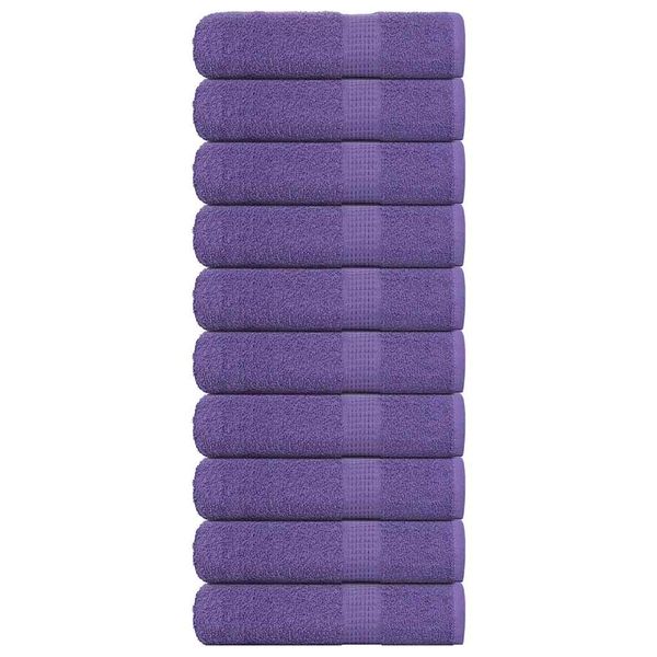 vidaXL Sprchové osušky FROGN 10 ks fialové 70x140 cm 360 g/m²