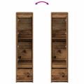 vidaXL Highboard Old Wood 29,5x34x119,5 cm Engineered Wood