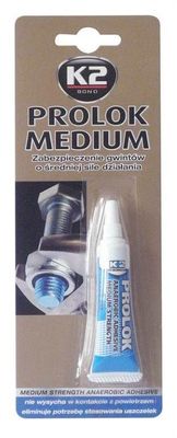 K2 Fixátor šroubových spojov PROLOK MEDIUM 6ml modrý