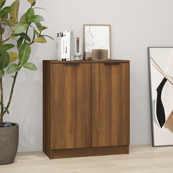 vidaXL Komoda hnedý dub 60x30x70 cm spracované drevo