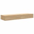 vidaXL TV skrinky s LED svetlami 2 ks dub sonoma 60x35x15,5 cm