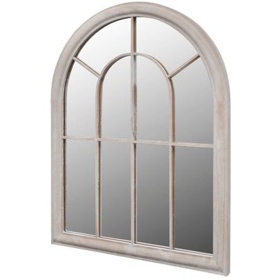 vidaXL Rustikálne záhradné zrkadlo 69x89 cm, do interiéru a exteriéru