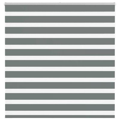 vidaXL Zebra roleta tmavošedá 145x150 cm šírka látky 140,9cm polyester