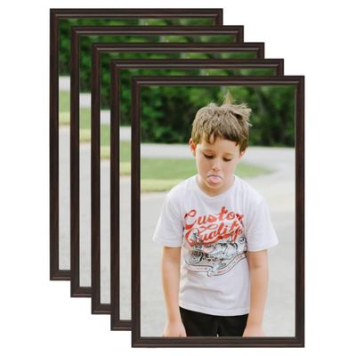 vidaXL Fotorámiky na stôl, koláž 5 ks, čierne 20x25 cm, MDF