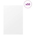 vidaXL Dekoračné panely 50 ks Biela 40 x 60 x 0,27 cm Kompozitné drevo