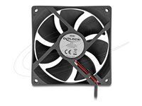 Axiálny ventilátor 5 V DC 92 x 92 x 25 mm čierny