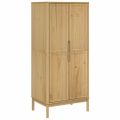 vidaXL Šatník FLORO voskovohnedý 77x53x171 cm borovicový masív