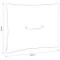 vidaXL Vankúš na chrbát PUTTEN 100% polyester Biela 60 x 40 x 10 cm
