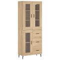 vidaXL Vysoká skrinka dub sonoma 69,5x34x180 cm spracované drevo