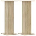 vidaXL Stojany na reproduktor 2ks dub sonoma 30x30x80 cm kompoz. drevo