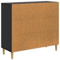 vidaXL Servírovacia skriňa Čierna 89 x 34,5 x 80 cm Kompozitné drevo