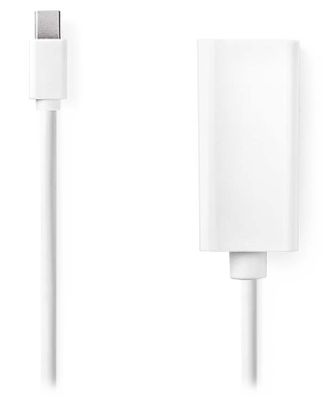 Nedis CCGB37650WT02 - Mini DisplayPort – HDMI Kabel | Mini DisplayPort Zástrčka - HDMI Zásuvka | 0,2 m | Biela farba Kabel, adaptéry, zástrčka mini DisplayPort, zásuvka HDMI, 20cm, biela