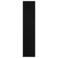 vidaXL Knižnica/deliaca stena čierna 100x30x135,5 cm masívna borovica