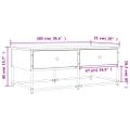 vidaXL Konferenčný stolík dub sonoma 100x51x40 cm kompozitné drevo