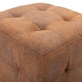 vidaXL Taburetky 2 ks hnedé 30x30x30 cm umelá semišová koža