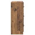 vidaXL Zásuvkový kabinet Staré drevo 66 x 34,5 x 87 cm