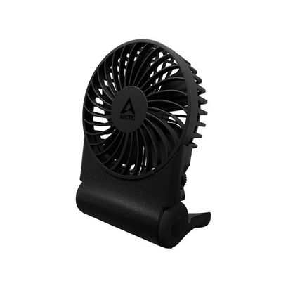 ARCTIC Summair 2Go (Black) - Dobíjateľný vreckový ventilátor so stojanom (74 hodín výdrž batérie a variabil
